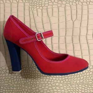 Marc Jacobs Red Canvas Pumps Heels
